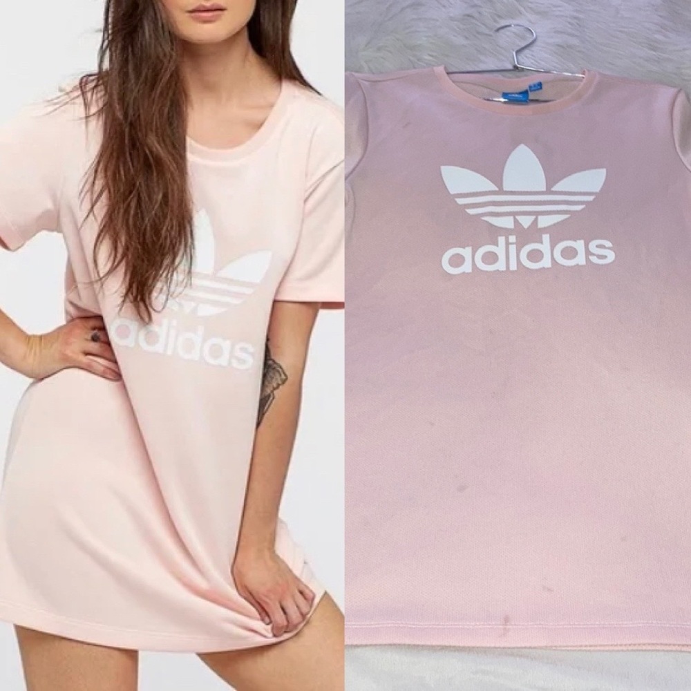 Adidas Pale Pink T-shirt Dress